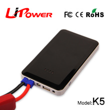 Ultra slim 8000mah portable emergency 12v car jump starter power bank with different colors